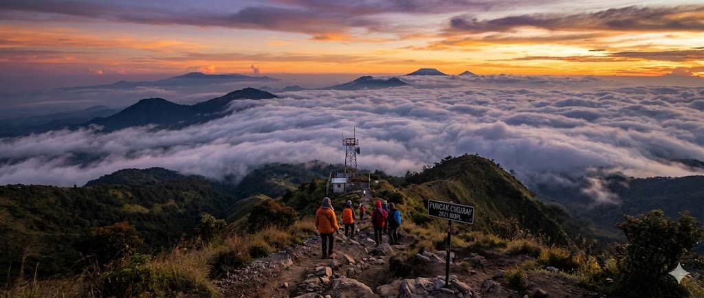 Gunung Cikuray via Pemancar: Lautan Awan Terbaik di Garut